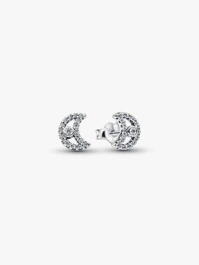Pandora Sparkling Moon Stud Earrings